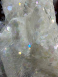 Clear sequins hand beading