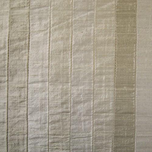 Toned and Striped Silk Shantung Embroidery
