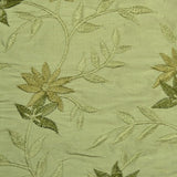 Pointy Flower Design Silk Shantung Embroidery