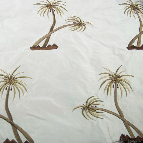 Coconut Trees Silk Taffeta