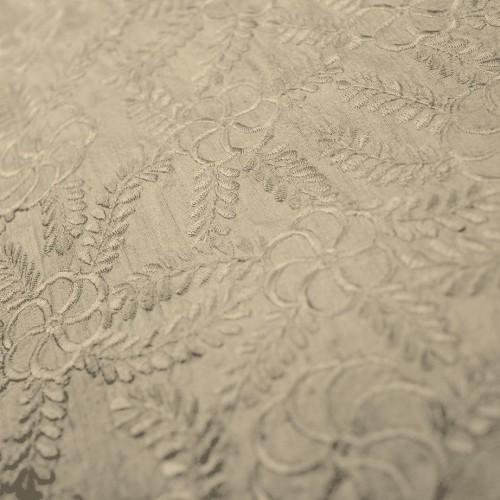 Floral Design Solid Colors Silk Shantung Embroidery