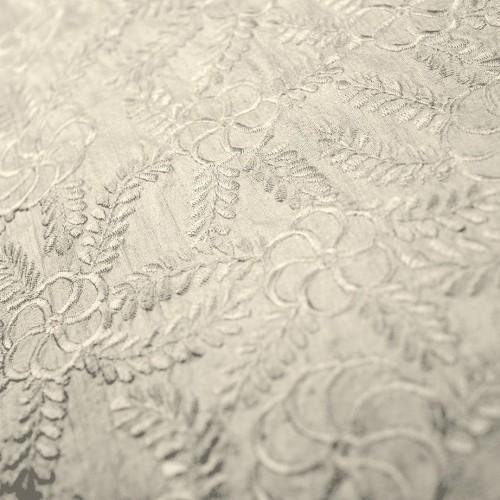 Floral Design Solid Colors Silk Shantung Embroidery