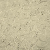 Floral Eyelet Silk Shantung Embroidery