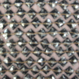 Round and Square Plastic Sequins Silk Georgette