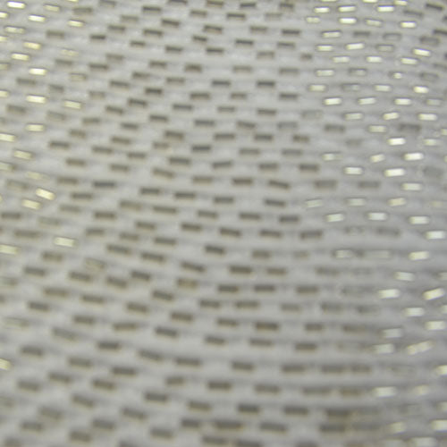 Long Thin Silver Bead Sequins Silk Georgette