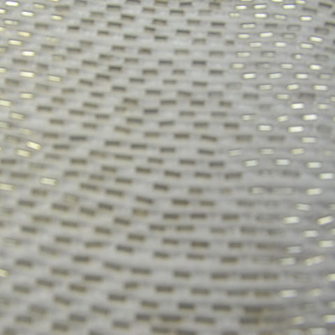 Long Thin Silver Bead Sequins Silk Georgette