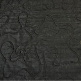 Self-Color Floral Loops Silk Shantung Embroidery