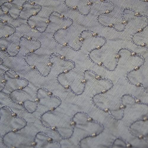 Silk Shantung Hand-beaded