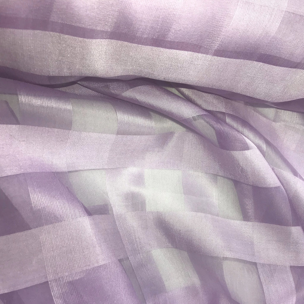 Check Pattern Silk Chiffon