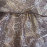Fleur de Lis Old Gold Brocade Polyester