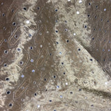 Mirror Arrow Design Silk Organza Embroidery
