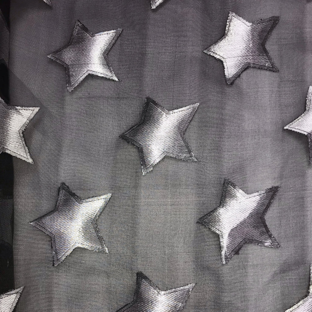 Star Pattern Silk Organza