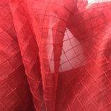 One Inch Quilted Silk Organza
