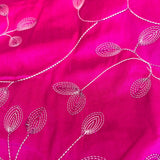 Silk Shantung embroidery 3 colors