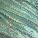 Striped and Beaded Raw Silk Tassar