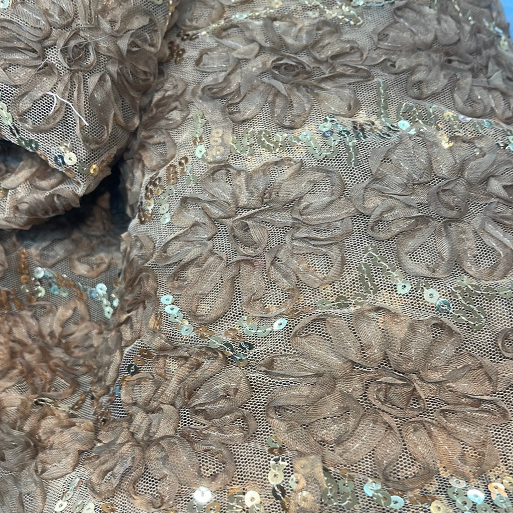 Vogue Ribbon Sequins flowers Lace