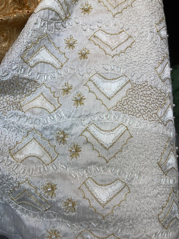 Silk Shantung embroidery handwork