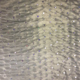 Hand-Stitched Sequins Design Polyester Silk Organza
