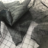 One Inch Quilted Silk Organza