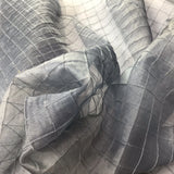 One Inch Quilted Silk Organza