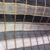 Jude Box Pattern Metallic Silk Organza Embroidery