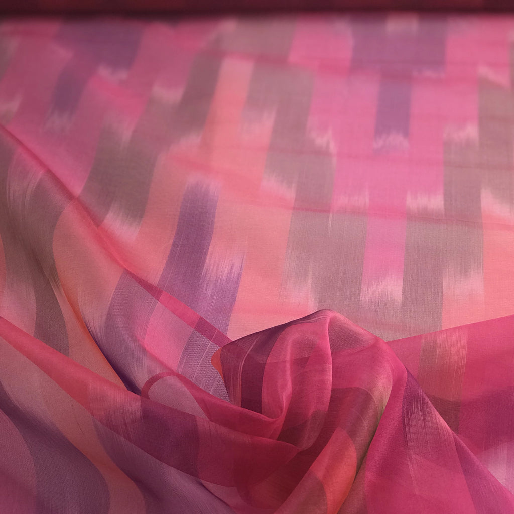 Tie Dye Silk Organza 45''