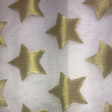 Star Pattern Silk Organza