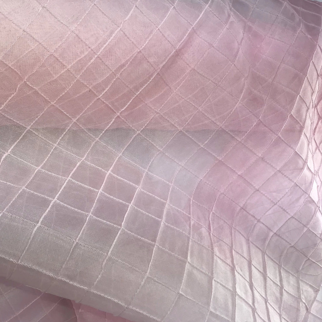 One Inch Quilted Silk Organza