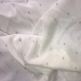 Small Silver Dot Pattern Silk Chiffon