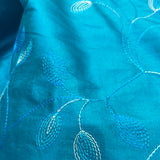 Silk Shantung embroidery 3 colors