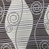 Abstract Swirl and Stripe Pattern Polyester Print