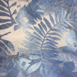 Tinted Big Leaves and Flowers Polyester Organza Jacquard