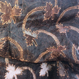 Leaf Pattern Silk Organza Embroidery