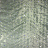 Hand-Stitched Sequins Design Polyester Silk Organza