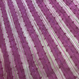 Striped and Beaded Raw Silk Tassar