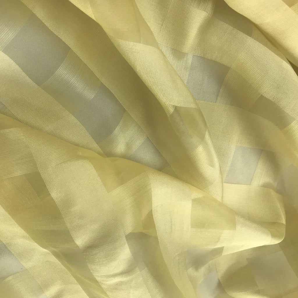 Check Pattern Silk Chiffon