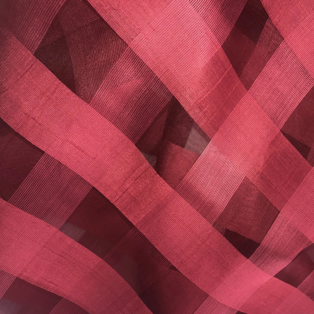 Check Pattern Silk Chiffon