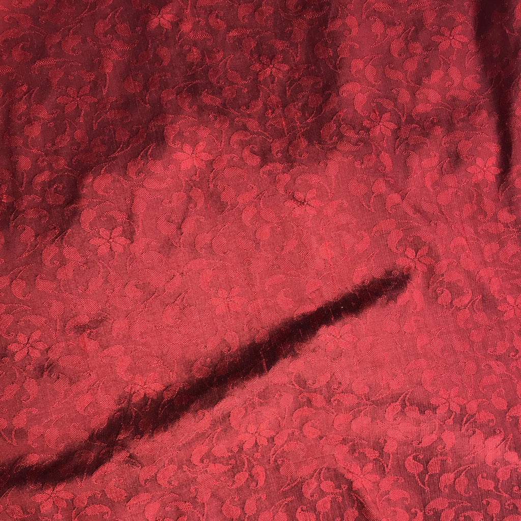 Simple Floral Pattern Silk Jacquard