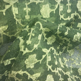 Cracked Ice Floral Pattern Silk Organza Jacquard