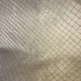 Quarter-Inch Quilted Pattern Silk Shantung Embroidery