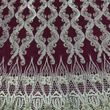 Lace with Gold Scallop Bollywood Design