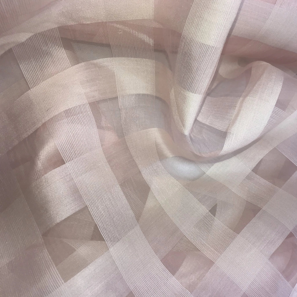 Check Pattern Silk Chiffon