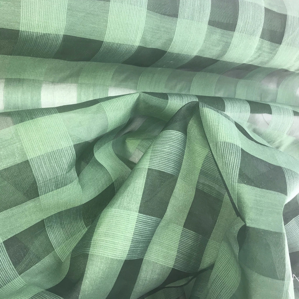 Check Pattern Silk Chiffon