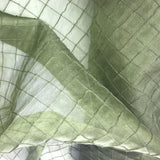 One Inch Quilted Silk Organza