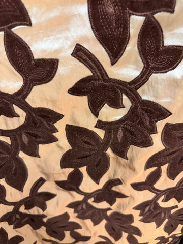 Polyester with velvet cut work 55”