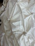 Silk Dupion shantung with Handwork French knotted 30”