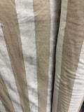Silk Linen light weight natural Striped