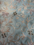 Silk crape with beautiful Embroidery