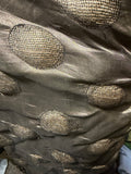 Silk Metallic Organza with mesh filling Dots