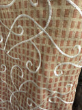 Silk Linen with Embroidery 55”